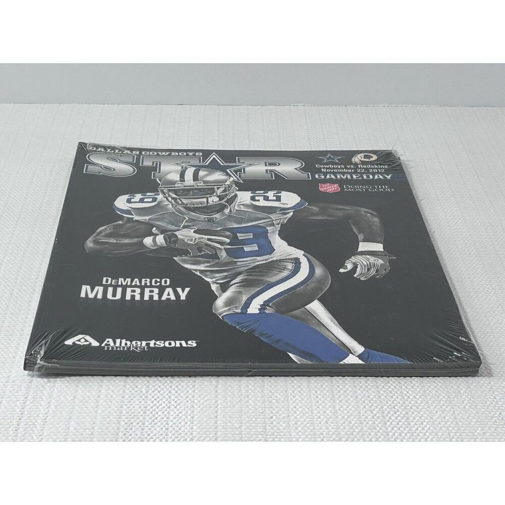 Sealed 2012 Demarco‎ Murray #29 Dallas Cowboys vs Redskins Magazine Program - Picture 6 of 11